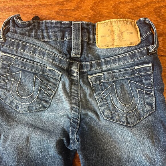 True Religion Y2K Little Girls Size 5 Lya Style Straight Leg Adjustable Waist - Picture 7 of 16